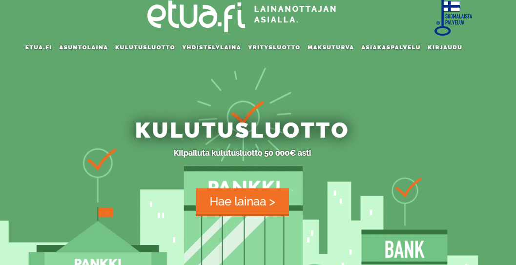  Laina | Kirjaudu sisään omat sivut ᐈ Kulutusluottonetistä.fi